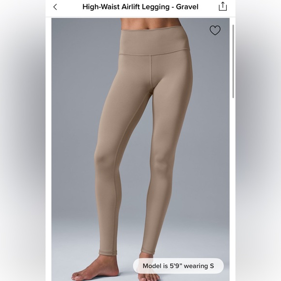 ALO Yoga Gravel High-Waist Airlfit Legging NEW! Small - Picture 1 of 5
